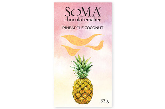 SOMA PINEAPPLE COCONUT BAR, 33GR